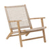 MUST Living Fauteuil William Teakhout en touw - NATUREL