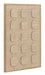 MUST Living Wandpaneel Dot Palmblad, 102 x 76cm - Naturel