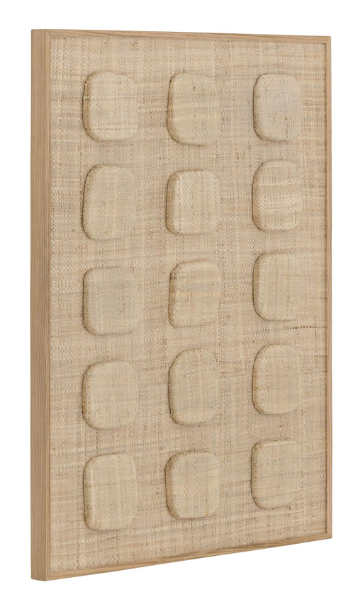 MUST Living Wandpaneel Dot Palmblad, 102 x 76cm - Naturel