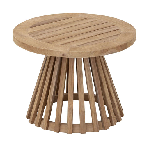 MUST Living Ronde Salontafel Lily Teakhout, Ø50cm - NATUREL