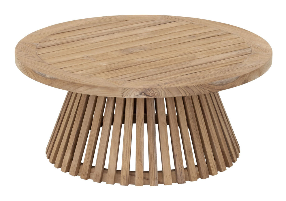 MUST Living Ronde Salontafel Lily Teakhout, Ø75cm - NATUREL