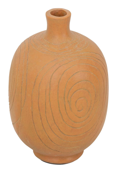 MUST Living Vaas Lisbon Fiber cement, 35cm hoog - Oranje