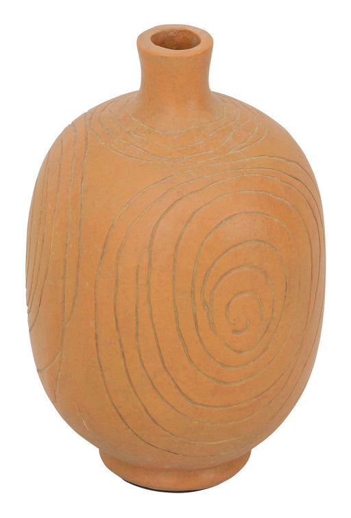 MUST Living Vaas Lisbon Fiber cement, 35cm hoog - Oranje