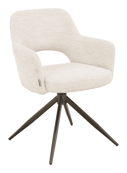 MUST Living Draaibare Eetkamerstoel DiCaprio Donna-stof - Natural