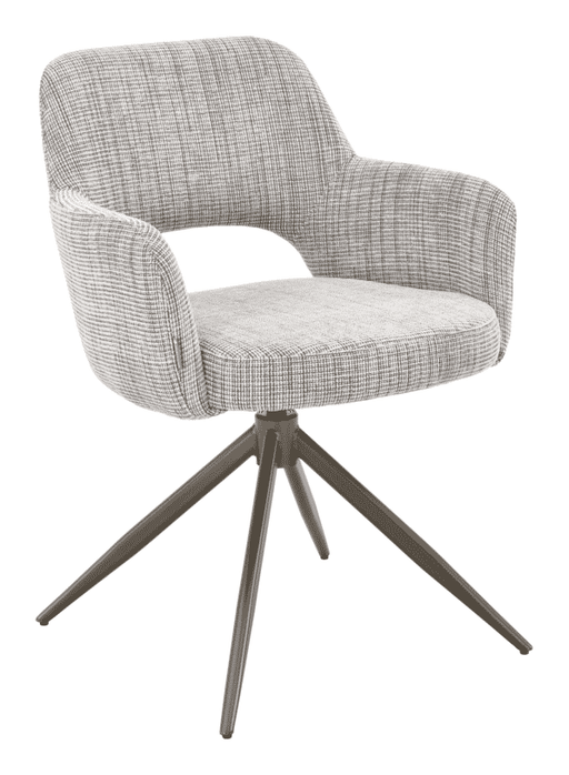 MUST Living Draaibare Eetkamerstoel DiCaprio Donna-stof - Beige