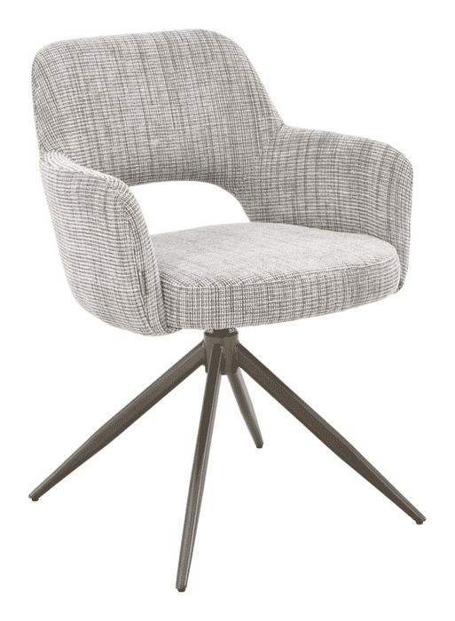 MUST Living Draaibare Eetkamerstoel DiCaprio Donna-stof - Beige