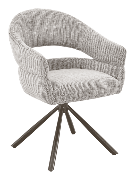 MUST Living Draaibare Eetkamerstoel Clooney Donna-stof - Beige