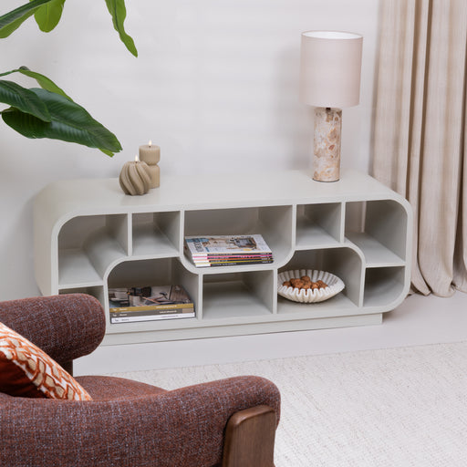 Brix TV-meubel Morgan Mangohout, 130cm - Off White - ThatLyfeStyle