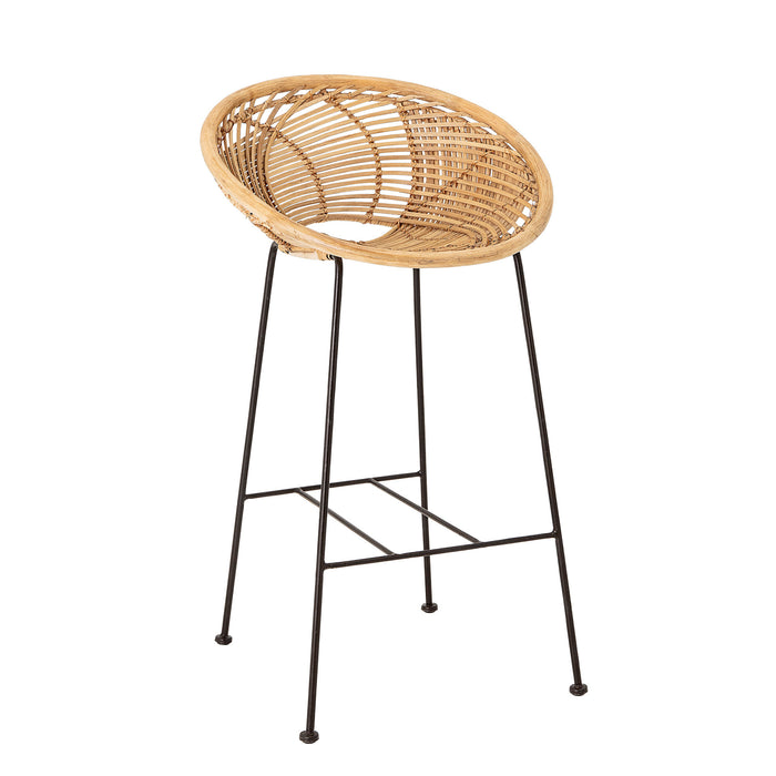 Bloomingville Barkruk Yonne Rotan (zithoogte 72cm) - Naturel