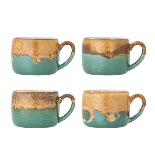 Bloomingville Mok Sheen Set van 4 stuks - Groen - ThatLyfeStyle