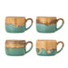 Bloomingville Mok Sheen Set van 4 stuks - Groen