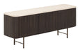 DTP Home TV-meubel Maroon Mahoniehout en mortex, 140cm - Crème