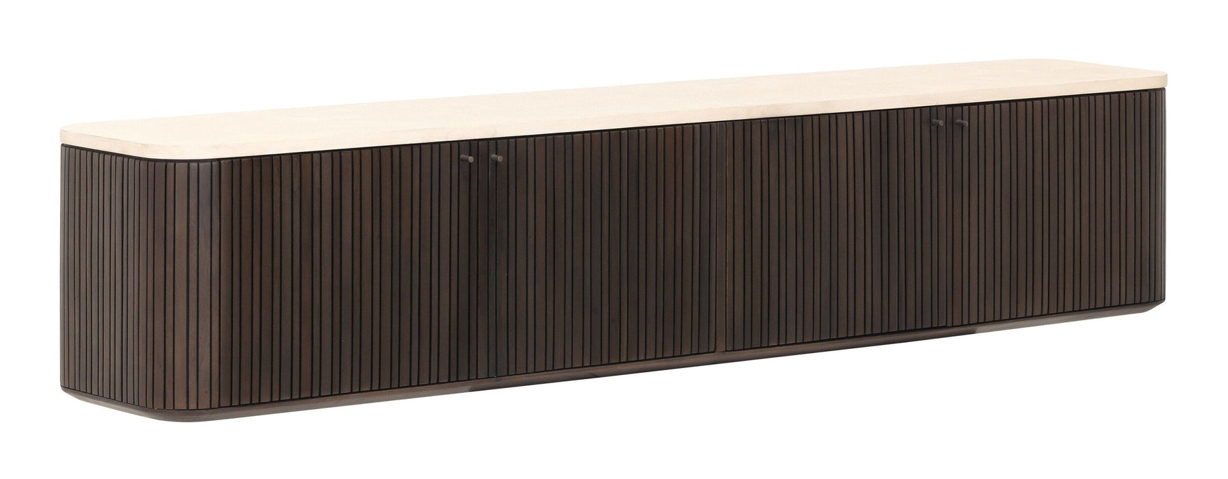 DTP Home Zwevend TV-meubel Maroon Mahoniehout en mortex, 180cm - Donkerbruin