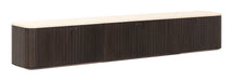 DTP Home Zwevend TV-meubel Maroon Mahoniehout en mortex, 220cm - Bruin