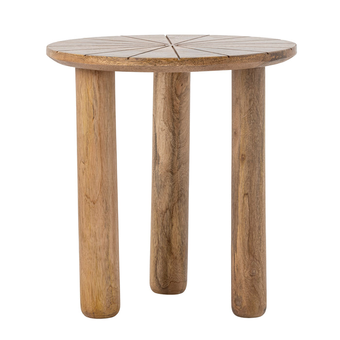 Bloomingville Ronde Bijzettafel Stella, Mangohout, 40cm - Naturel