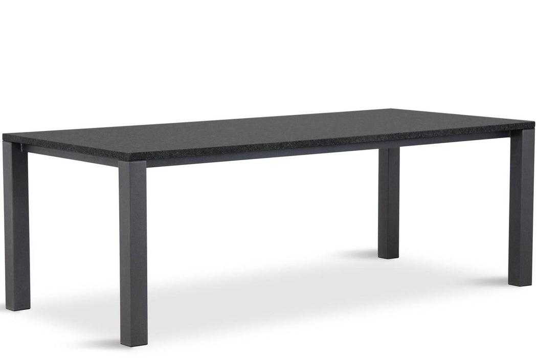 Van Dijk Munster dining tuintafel 220 x 100 cm met Pearl Black blad
