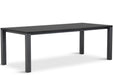 Van Dijk Munster dining tuintafel 220 x 100 cm met Pearl Black blad