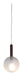 its about RoMi Hanglamp Murano Glas, Ø12cm - Bordeaux