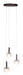 its about RoMi Hanglamp Murano 3-lamps, Glas - Bordeaux