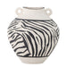 Bloomingville Vaas Togo, Steengoed, 26cm - Zwart