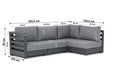 Santika Phantom chaise longue loungeset 4-delig - 14705
