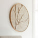MUST Living Rond Wandpaneel Jungle Palmblad, 85cm - Beige