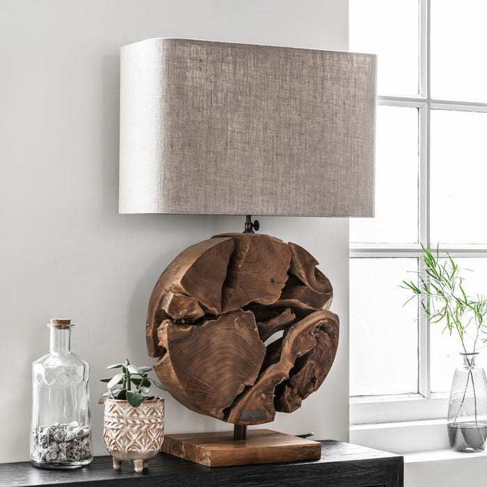 MUST Living Tafellamp All Around the World Teakhout, 70cm - Naturel