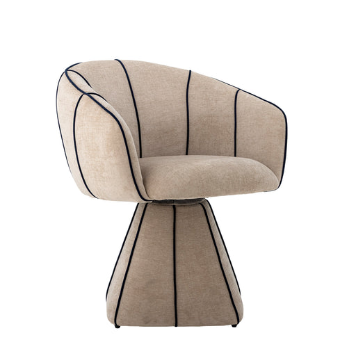 Bloomingville Draaifauteuil Semilie Velvet - Naturel