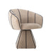Bloomingville Draaifauteuil Semilie Velvet - Naturel