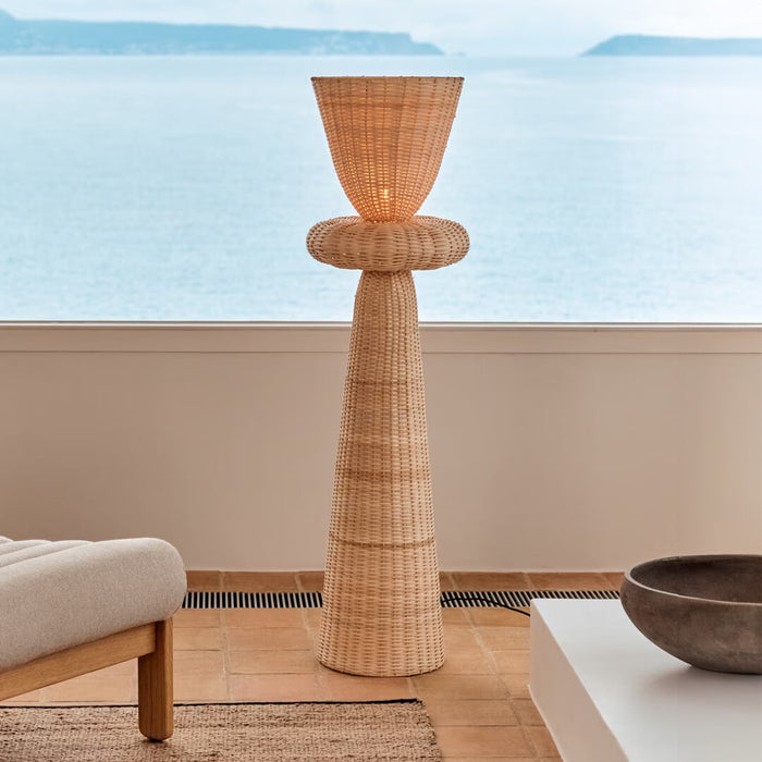 Kave Home Vloerlamp Neuda Rotan - Naturel