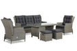 Garden Collections New Castle dining loungeset 6-delig - 6901