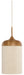 Light & Living Hanglamp Dania Houtlook en touw, 16cm - Bruin