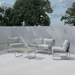 Nohr Loungeset Nikisha Met bank, 2 stoelen en tafel - Beige - ThatLyfeStyle