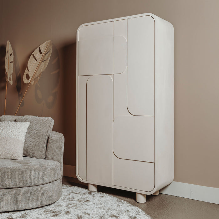 Tower Living Opbergkast Alviano 190 x 100cm - Beige