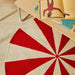 Kave Home Rond Vloerkleed Wirla 100cm - Kleurrijk,Rood