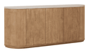 DTP Home Dressoir Nova Travertin en mangohout, 200cm - Naturel