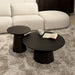 Livingfurn Ronde Salontafel Novero Eiken, set van 2 stuks - Espresso