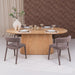 Livingfurn Ovale Eettafel Novero Eiken, 200 x 110cm - Naturel - Ovaal