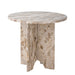 Bloomingville Ronde Bijzettafel Jasmia Marmer 46cm - Bruin