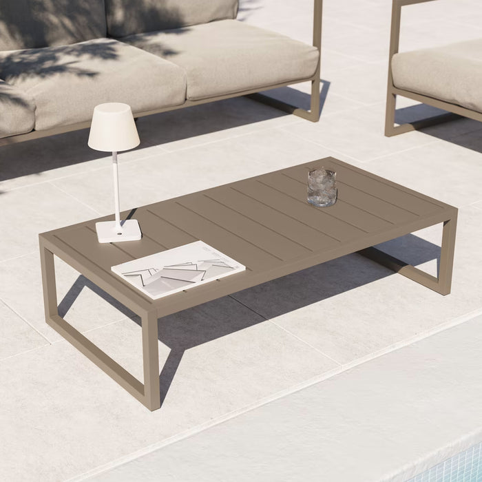 Kave Home Outdoor Salontafel Comova 114 x 60cm - Donkergroen