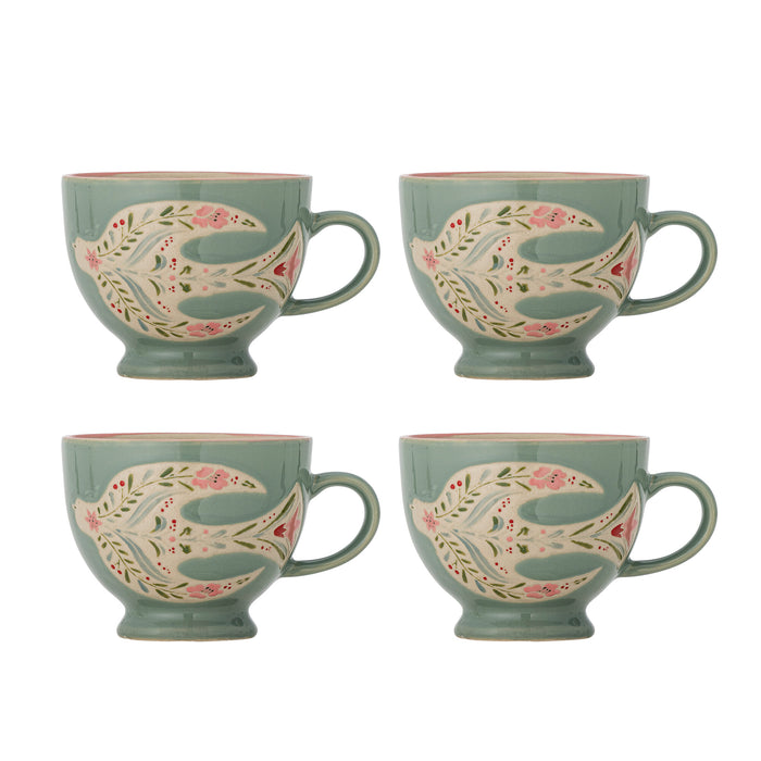 Bloomingville Mok Rosalynde Set van 4 stuks - Groen