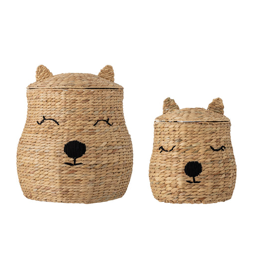 Bloomingville MINI Mand Berny Beer, Set van 2 stuks - Naturel - ThatLyfeStyle