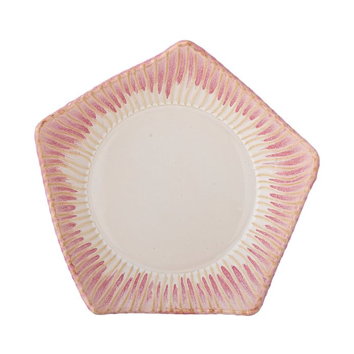 Bloomingville Schaal Floral 28cm - Roze