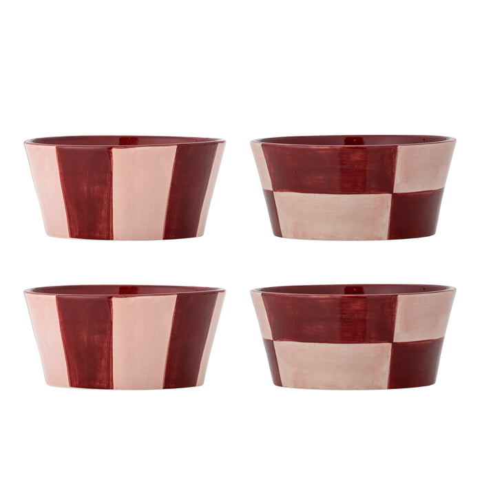 Bloomingville Schaal Floki Set van 4 stuks, 14cm - Roze