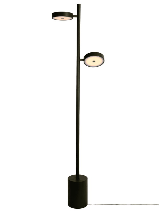 GOOD&MOJO Vloerlamp Okinawa Essenhout, 2-lamps - Groen