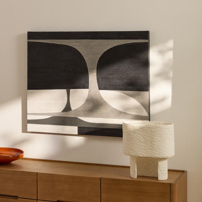 Kave Home Schilderij Onure 100 x 80cm - Zwart - ThatLyfeStyle