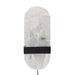 Bloomingville Wandlamp Taco Alabaster natuursteen, 38cm hoog - Wit