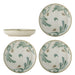 Bloomingville Bord Bethany Set van 4 stuks, 20cm - Beige/Groen