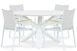 Lifestyle Brandon/Orino 130 cm dining tuinset 5-delig