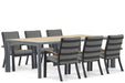 Osmen Midura/Borello 240 cm dining tuinset 7-delig